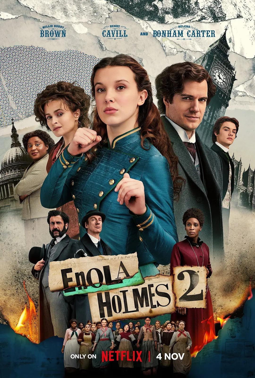 福尔摩斯小姐：伦敦厄运 Enola Holmes 2 (2022)简介：破获接手