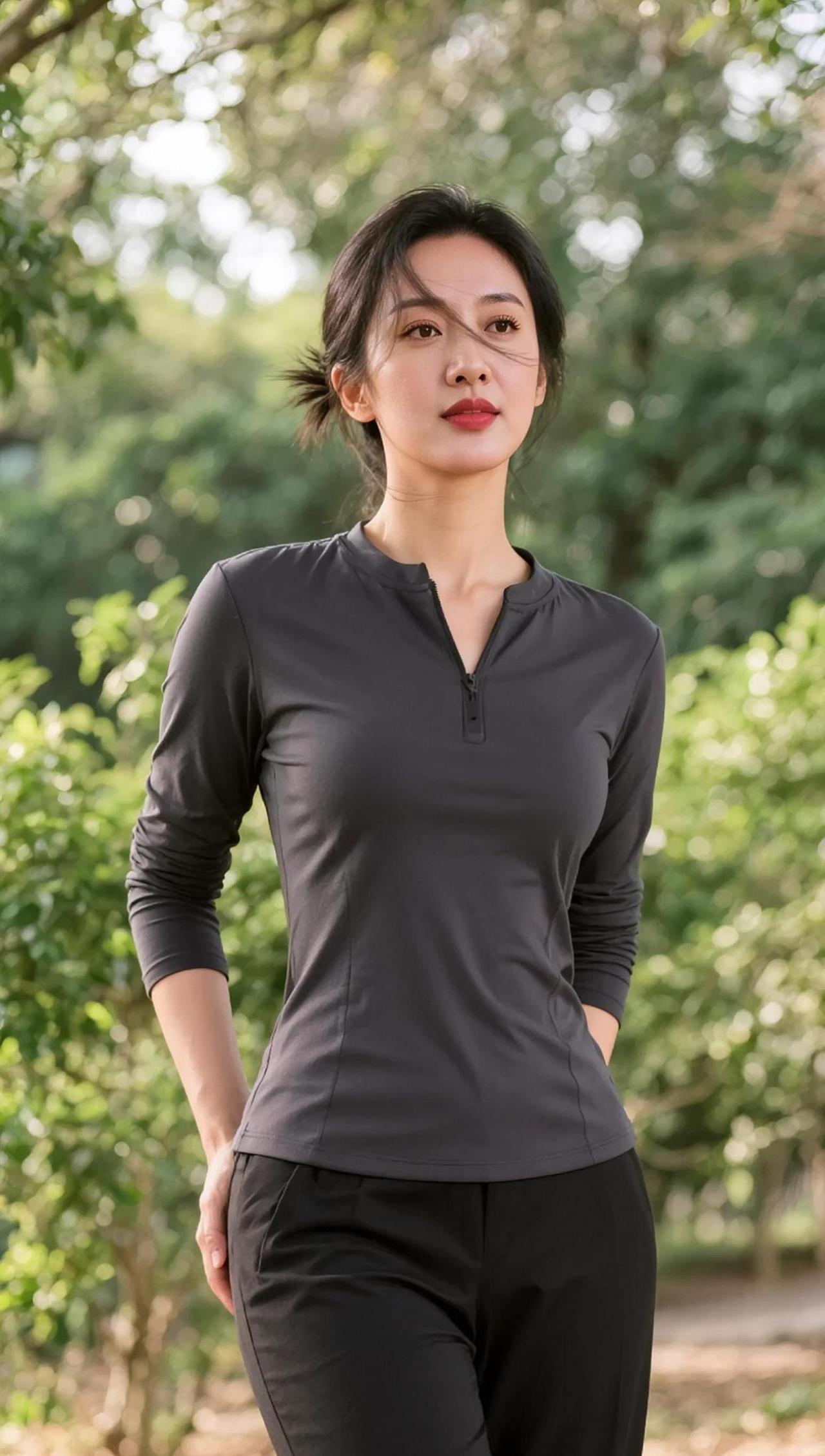 AI户外生活照 抖音ai创作 裸妆 氧颜yangyant 神仙妆容