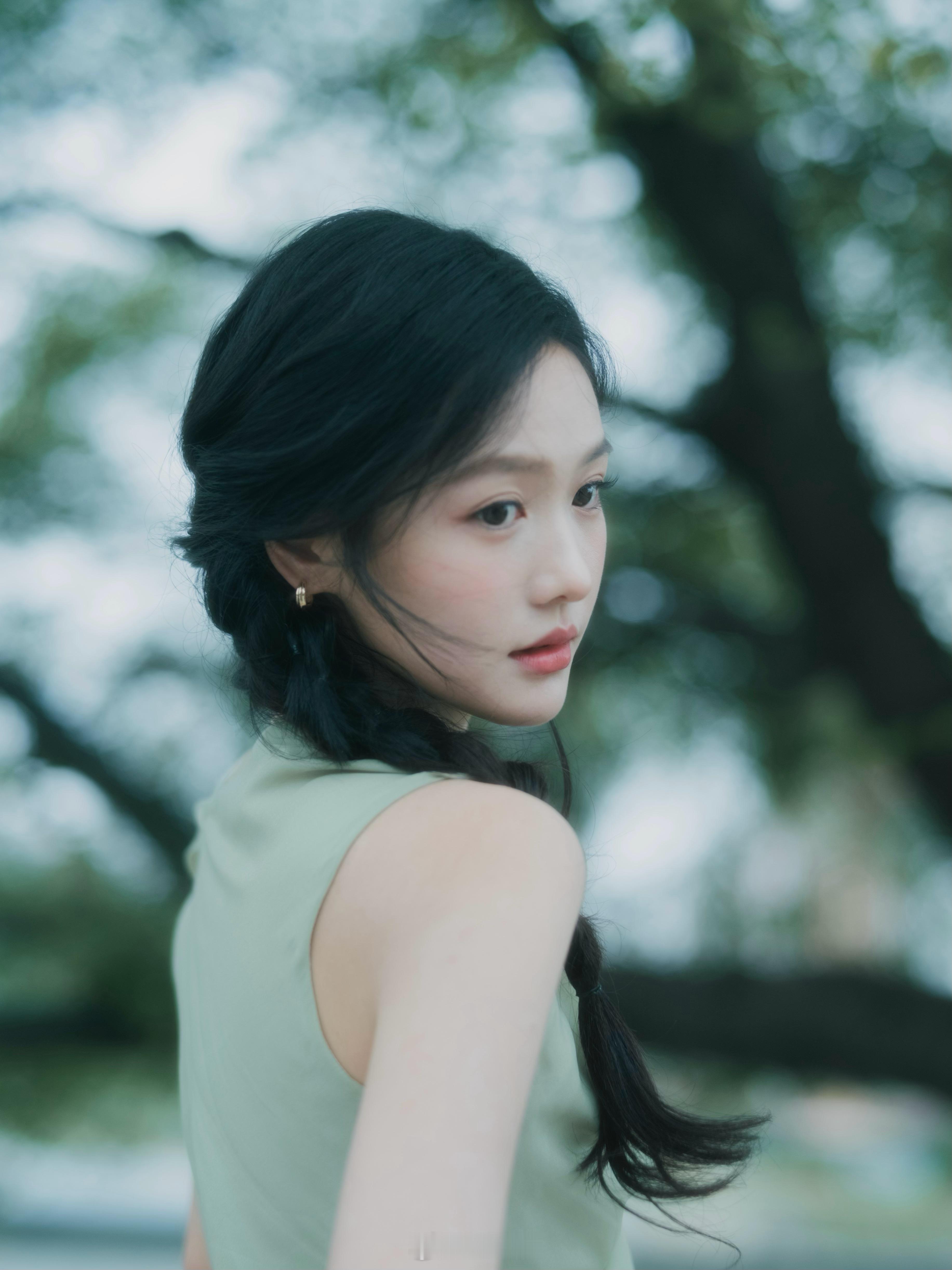 空气，湿雾，树 ​​​