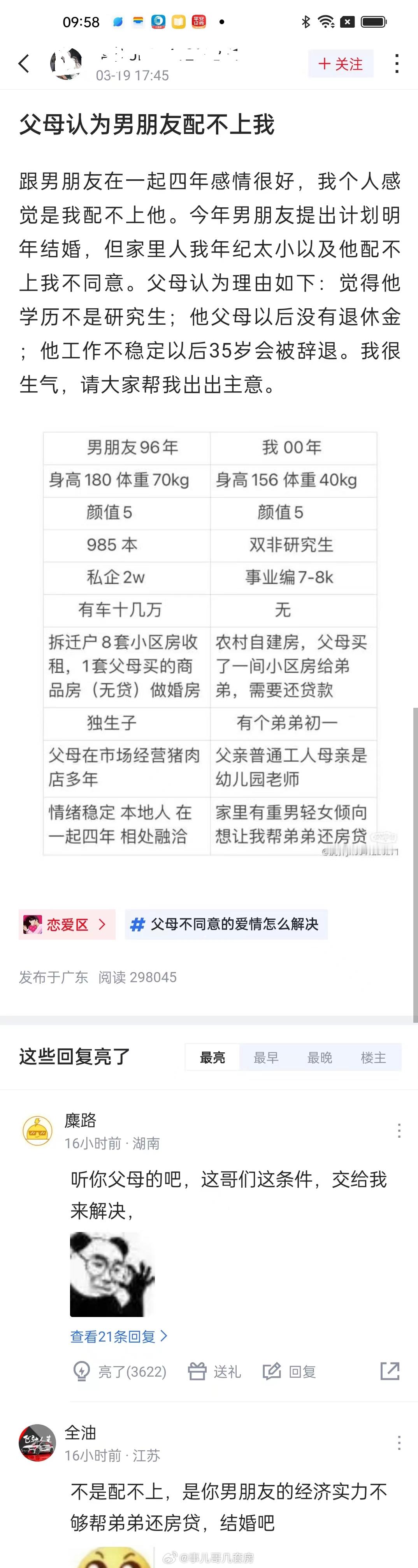 不太明白她爸妈怎么想的 ​​​