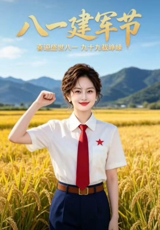 喜迎盛世八一，致敬建军节！🌾🇨🇳