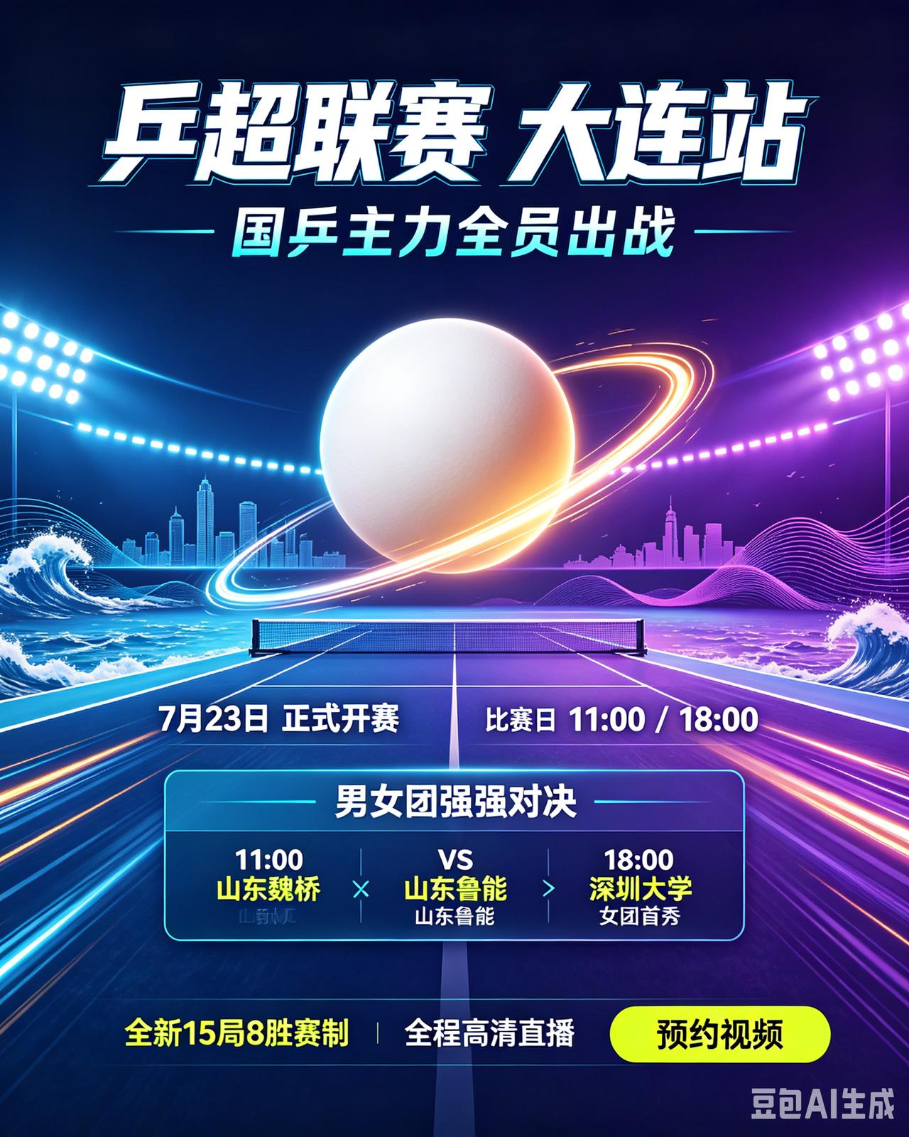 乒超大连站明日开赛！莎头领衔主力全员亮相！
   2026乒超联赛常规赛大连站将