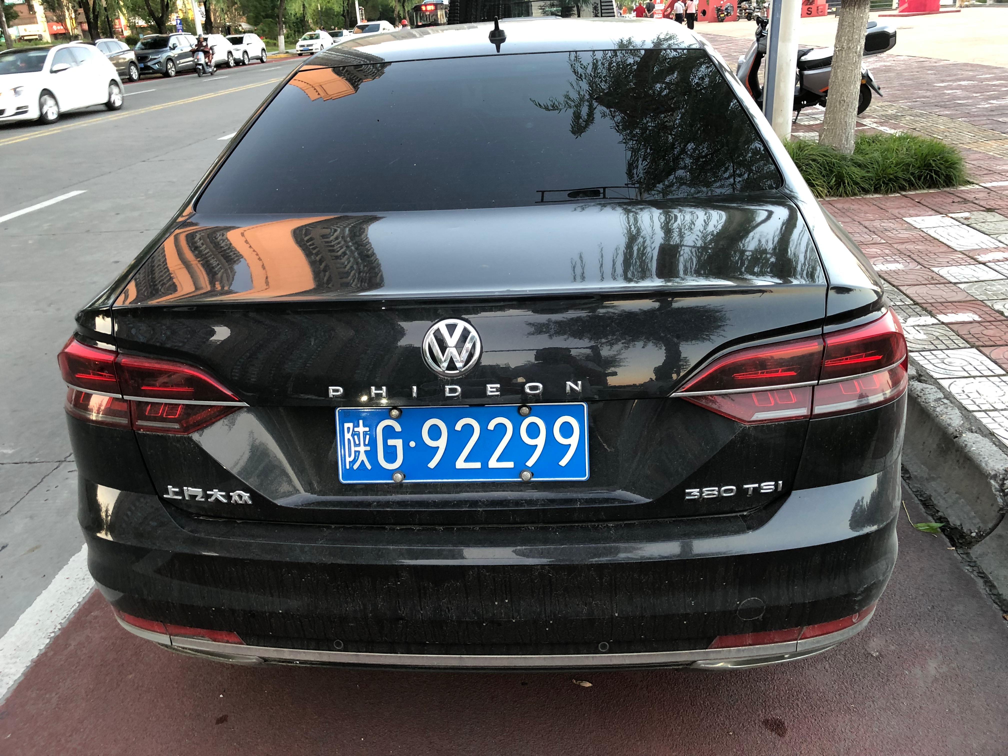 全球车牌 陕G92299上汽大众辉昂（PHIDEON）380TSI 安康