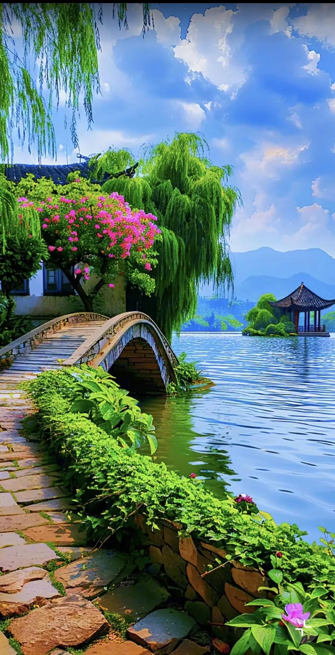 蓝天白云，山青水秀，这样的人间美好值得大家好好生活💨风景 分享网络美景 图文美
