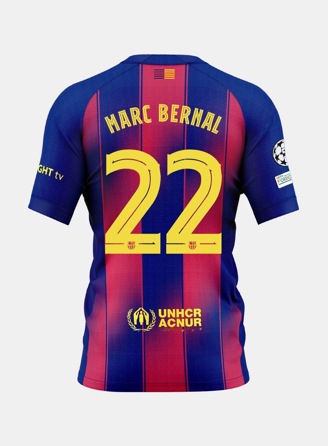 Rac1：伯纳尔选择22号球衣❤️💙巴萨热点现场至死不渝红蓝魂 ​​​