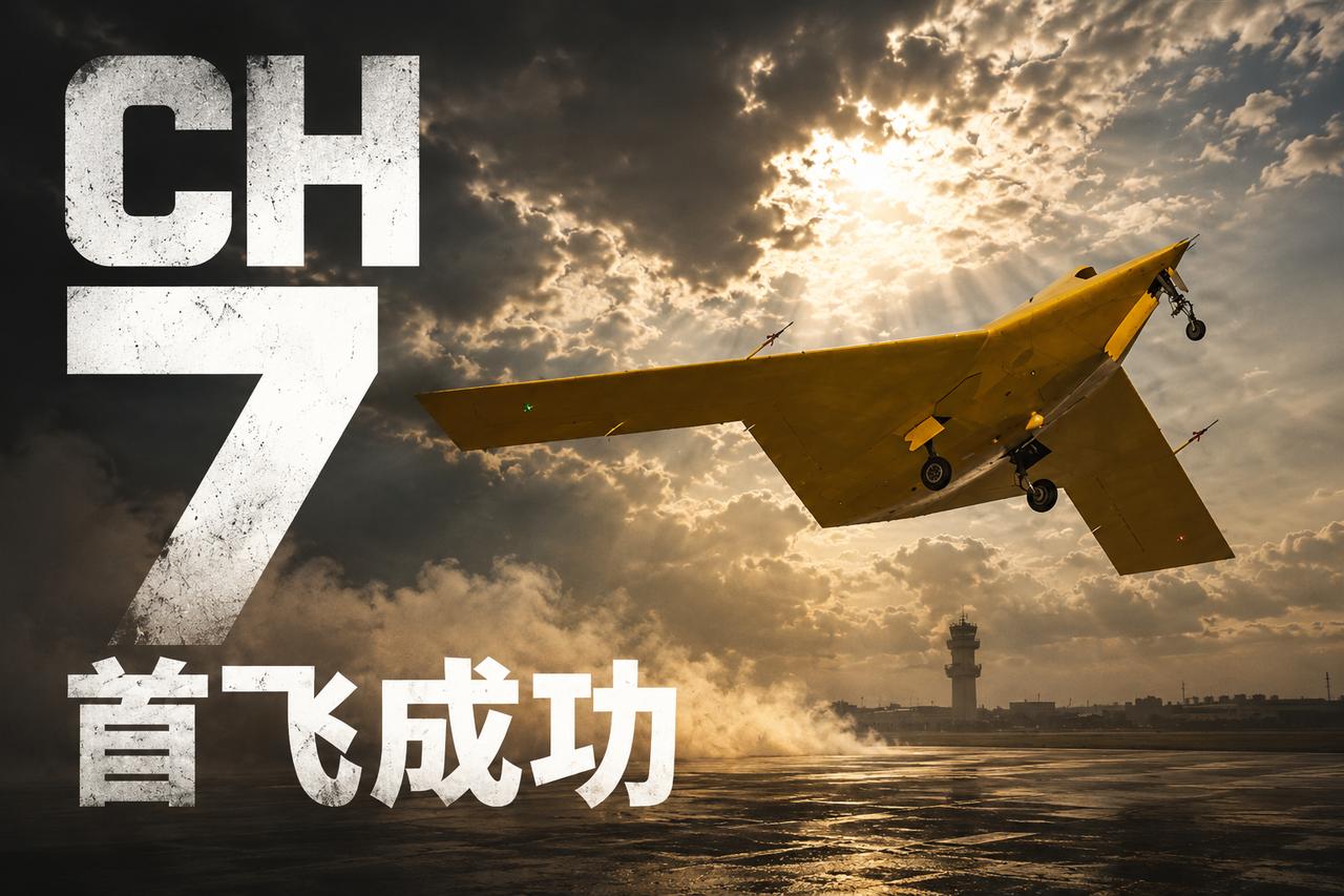 整整七年，这回真算是修成正果了！CH7隐形无人机首飞成功，从二零一八年珠海航展第