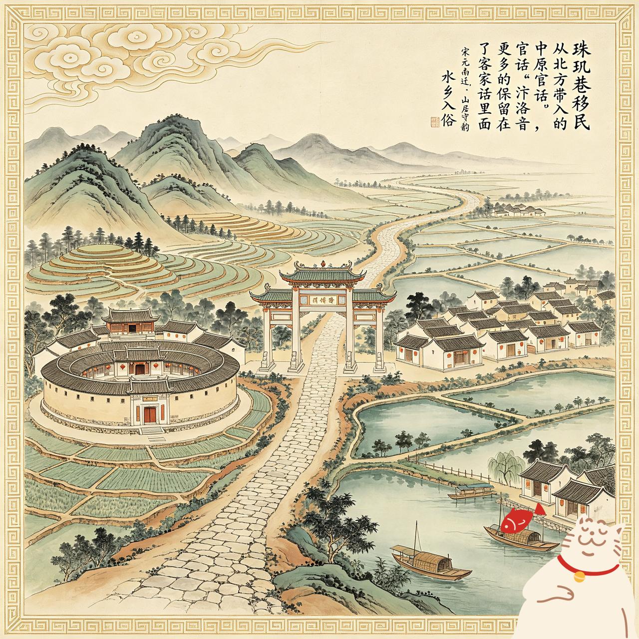 唐宋时期，珠玑巷移民，直接从北方带入的中原官话“汴洛音”，为什么，多是保留在了客
