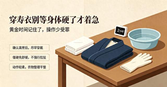 殡葬师提醒：遗体发硬穿不上寿衣！千万别硬拽瞎忙