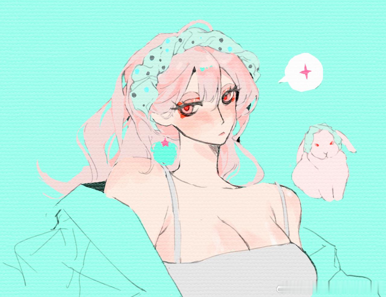 【垂耳too】晾耳朵！🐇🐇💕 