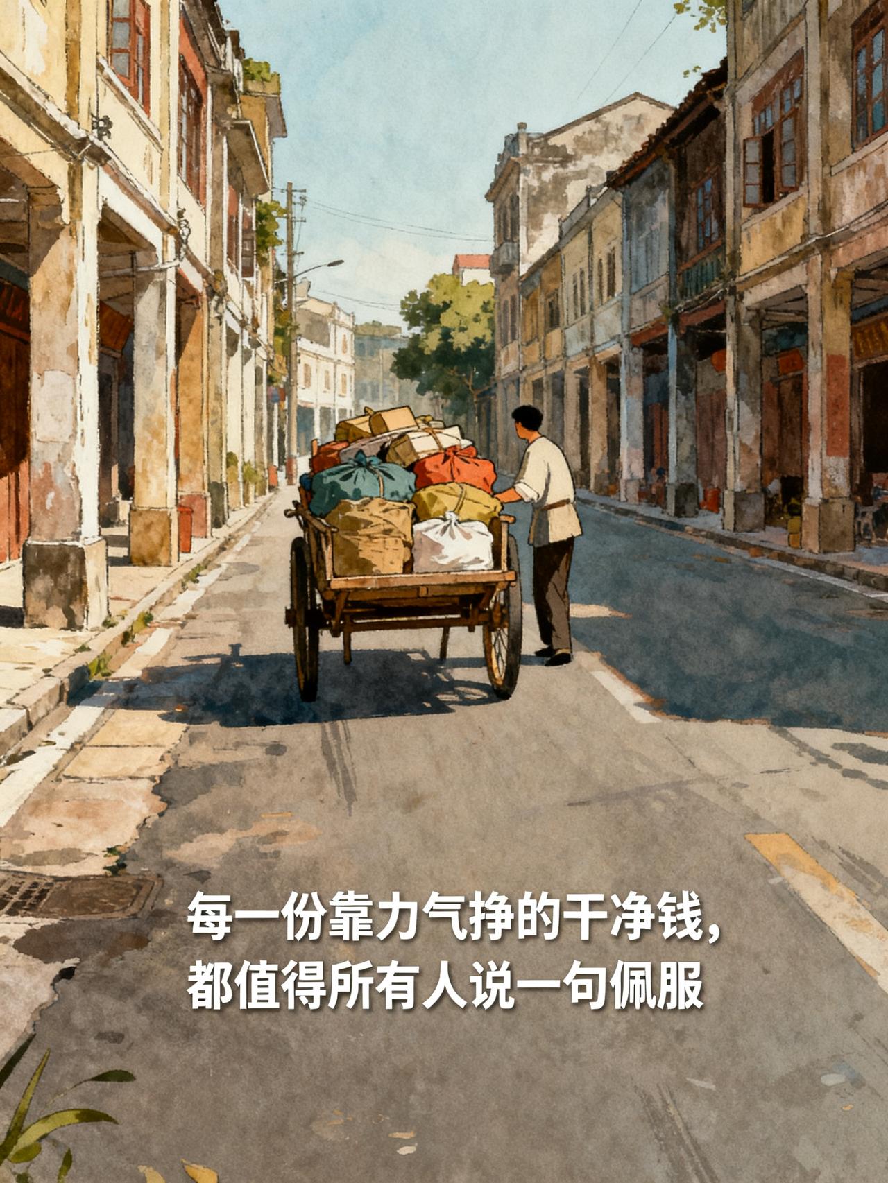 汉正街的板车师傅，拉走了半条街的货
在武汉打拼过的打工人，没人没见过汉正街那群拉