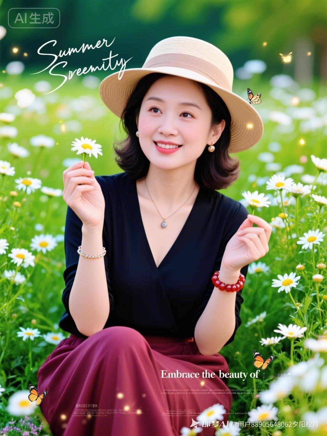 夏日清新，拥抱自然之美！🌸🌼🌺九位美女，在大自然自然清雅感 读者评那位在你