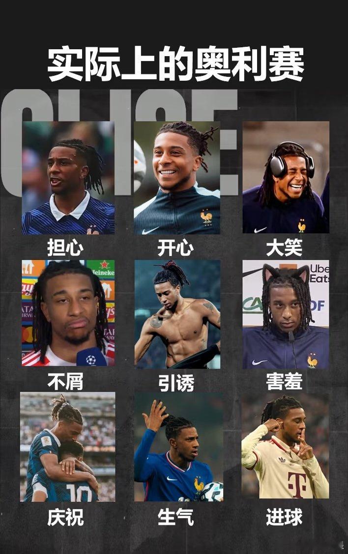 你以为的vs实际上的，奥利塞简直是上天送给🇫🇷法国队的礼物。右滑解锁实际上的