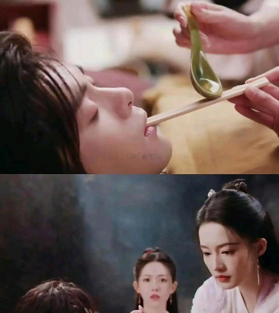 原来电﻿视剧里喂药，真不一定得靠接吻﻿⁠或者硬灌，居然还‏‎‏有这种操作⁠？ 