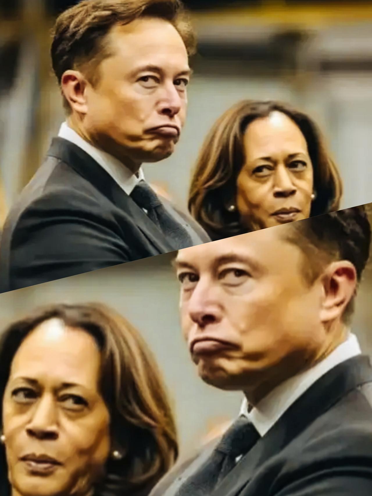 马斯克撅着嘴的表情是什么意思呢？
马斯克的表情看起来是不是一脸不开心的样子啊？