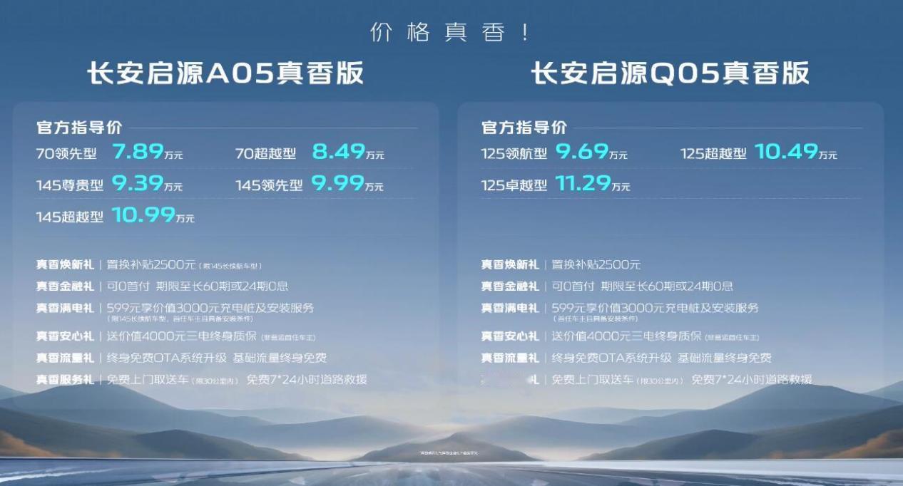 启源真是太能拼了！在刚刚结束的发布会上，启源A05、Q05真香版重磅上市，价格只
