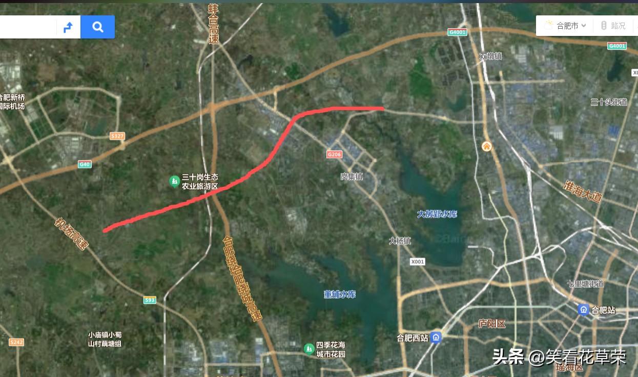 合肥市西北部，一条将15.6公里的快速路即将启动施工招标。
这就是北部最重要的东