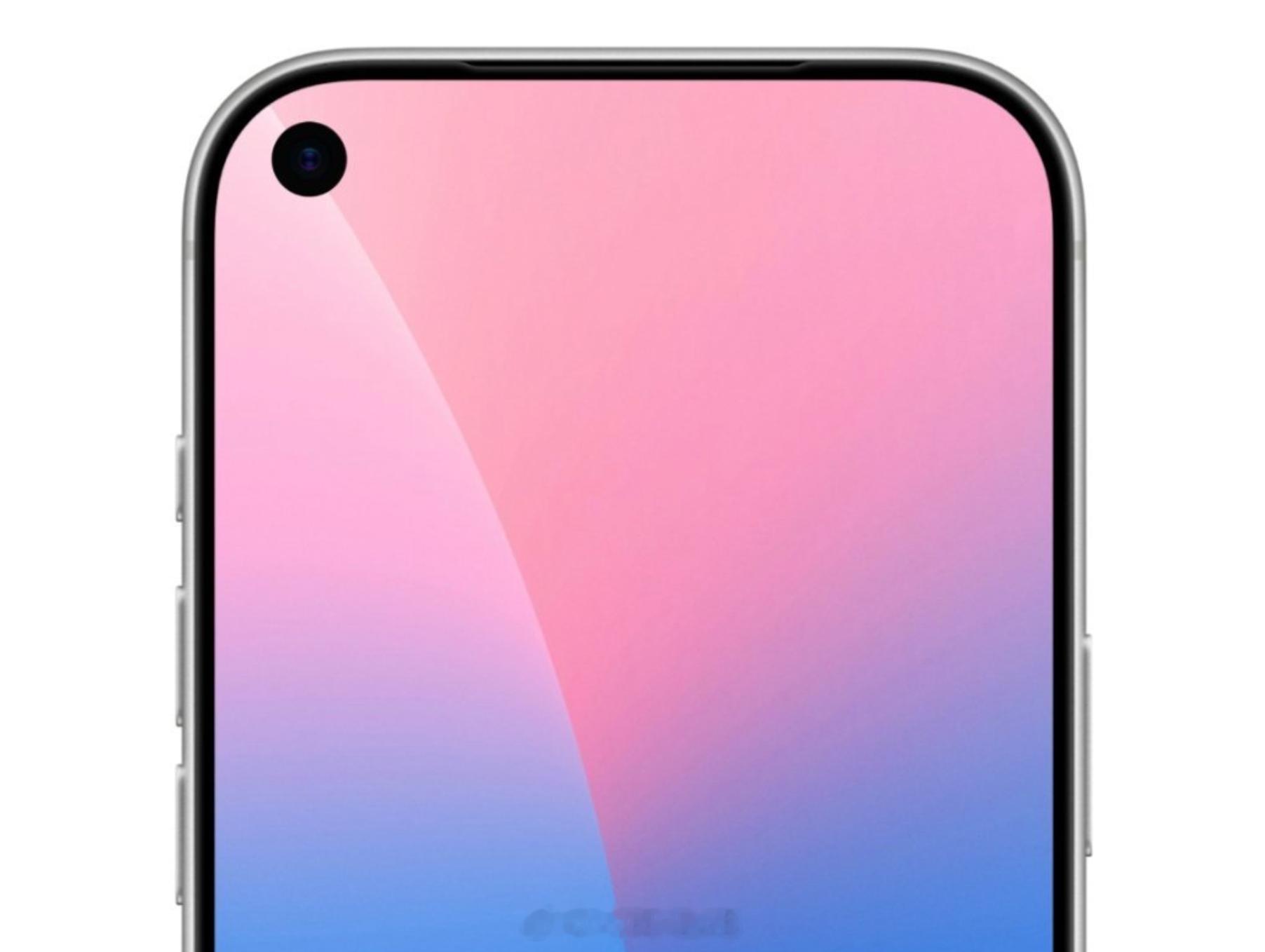 iPhone18Pro左上角挖孔设计怎么看都不对称，还不如缩小灵动岛呢