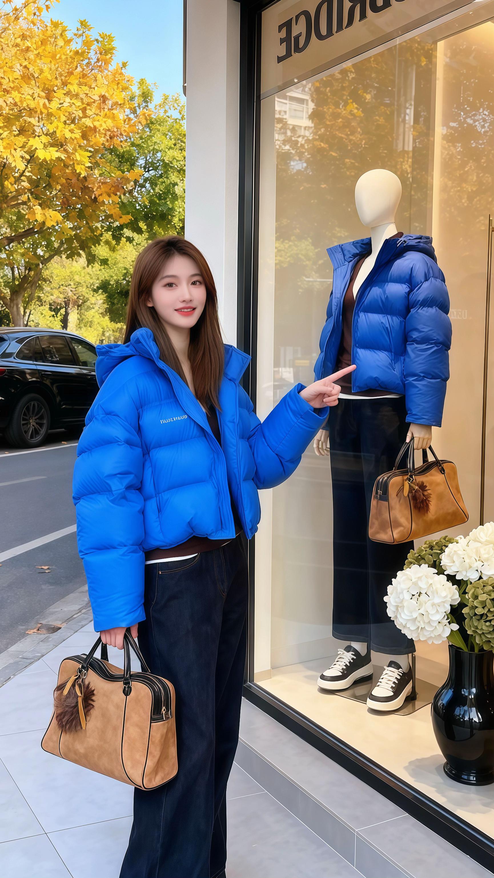 韩系穿搭羽绒服 遮肉显瘦保暖又好看 时尚减龄穿搭