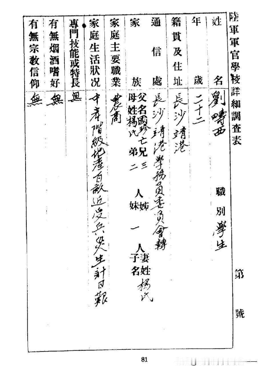 当年进入黄埔军校要调查啥内容？
