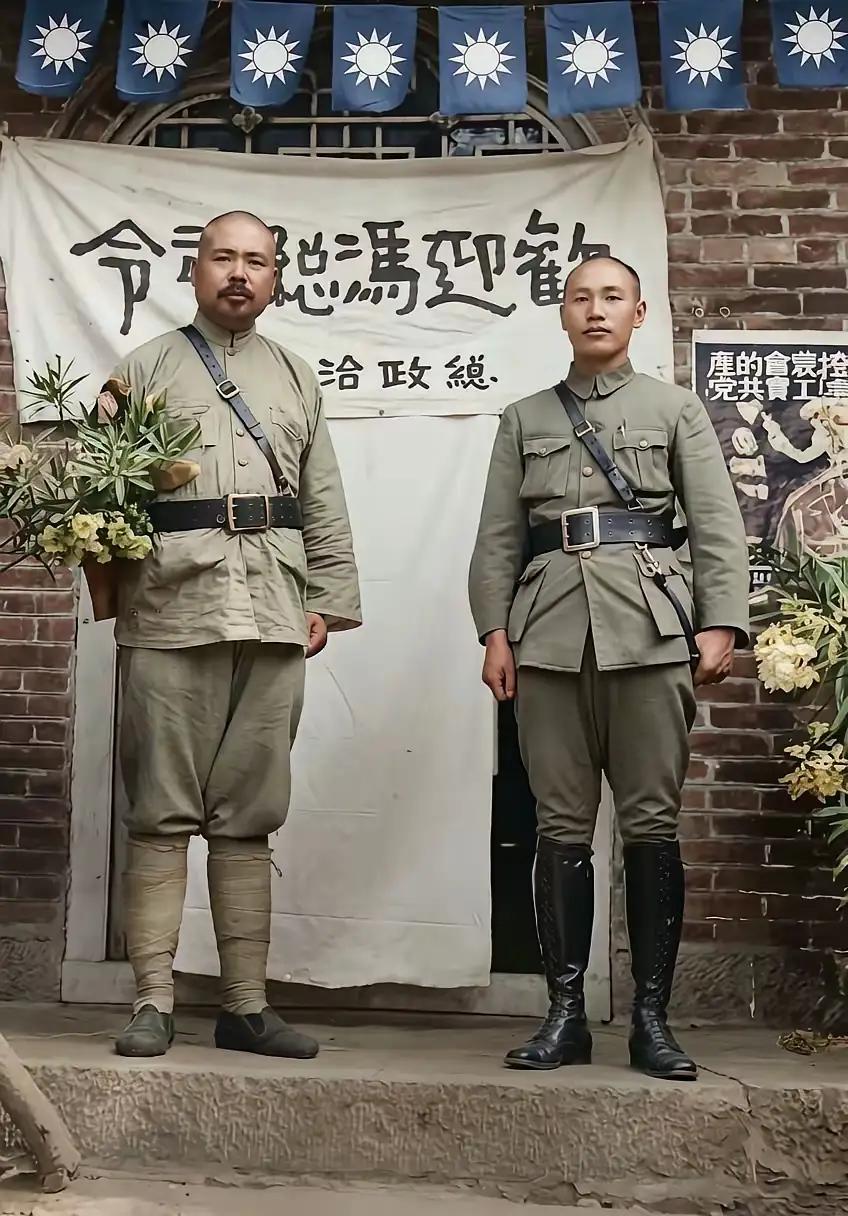 这是1928年初夏，郑州车站，蒋介石率领的北伐军和冯玉祥指挥西北军合力打败奉系军