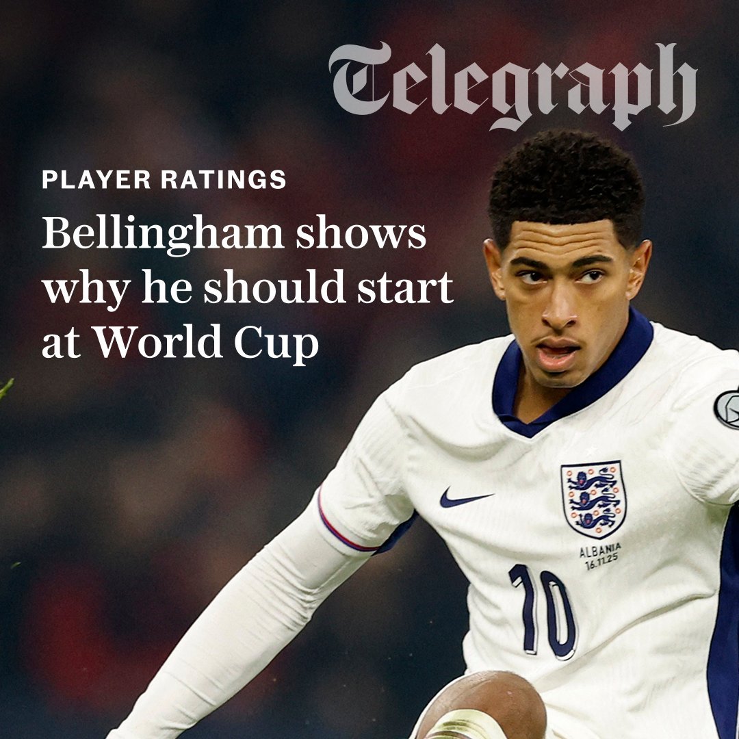 电讯报赛后评论：全场到处都有贝林厄姆的身影，既有在本方禁区里的防守，也有向前推进