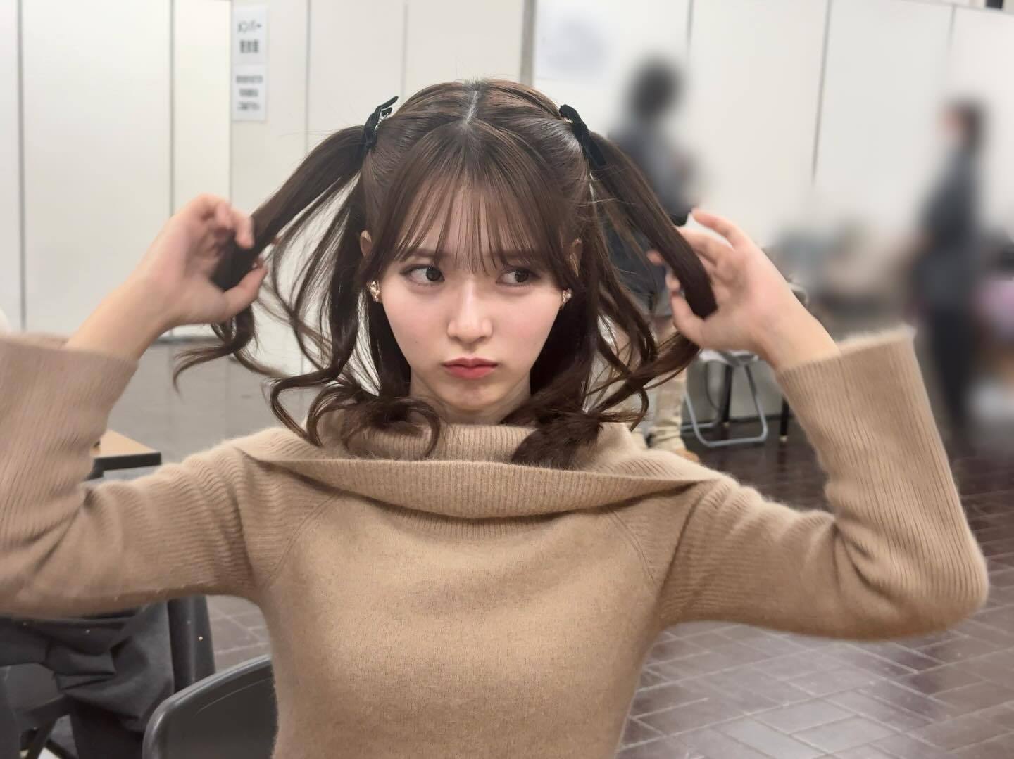 中嶋優月「珍しい髪型　🎀13th シングル期間オンラインミーグリとリアルミーグ