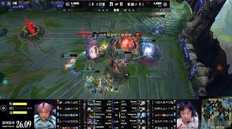 LNG 2-0 LGD恭喜LNG拿下本场比赛胜利！锁定涅槃组第一LNG涅槃组第一