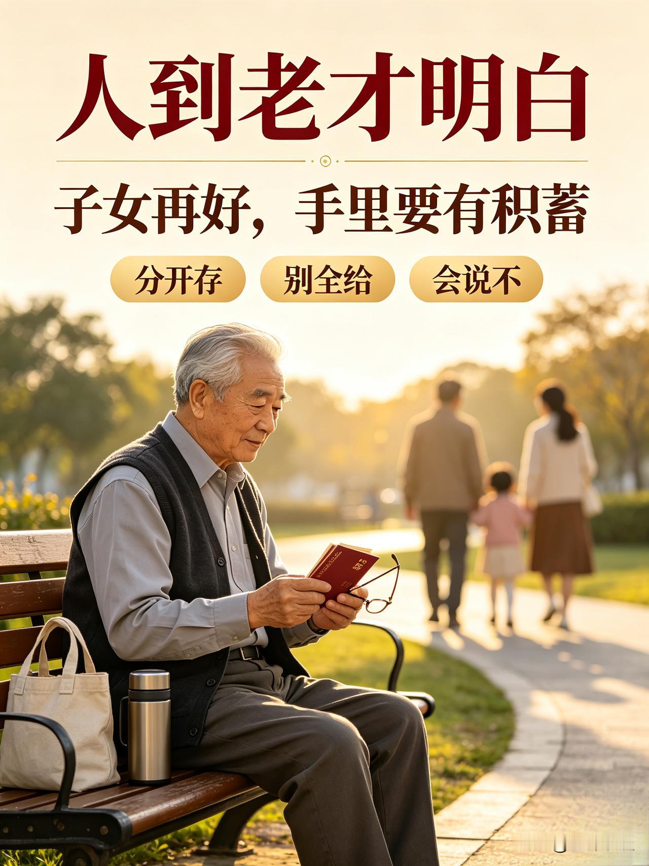 人到老才明白：
子女再好，手里要有积蓄！

老张上个月住院，想换个单间，一天多花