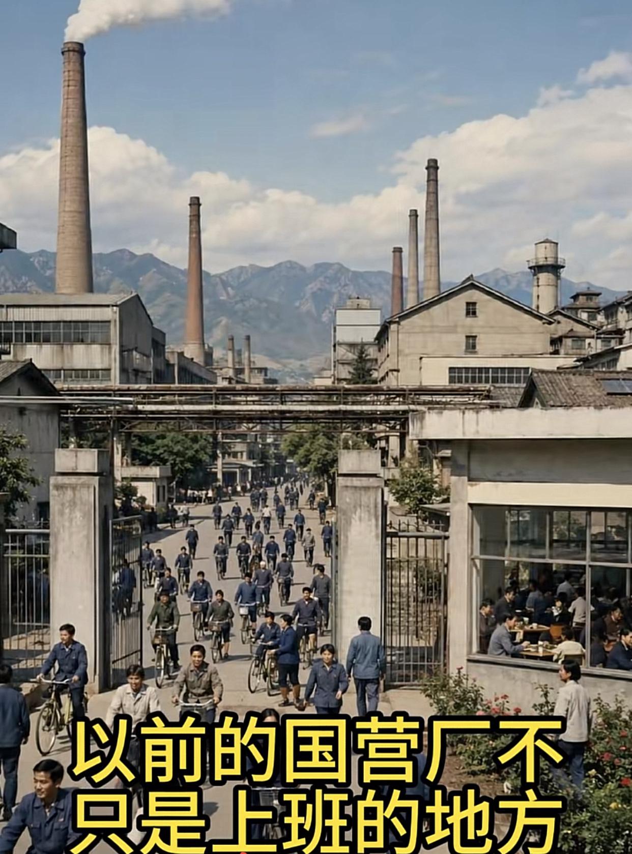 这是以前的国营厂，当时可是相当牛，叫吃公 粮，没有打卡，上班靠气笛声很准时。年终