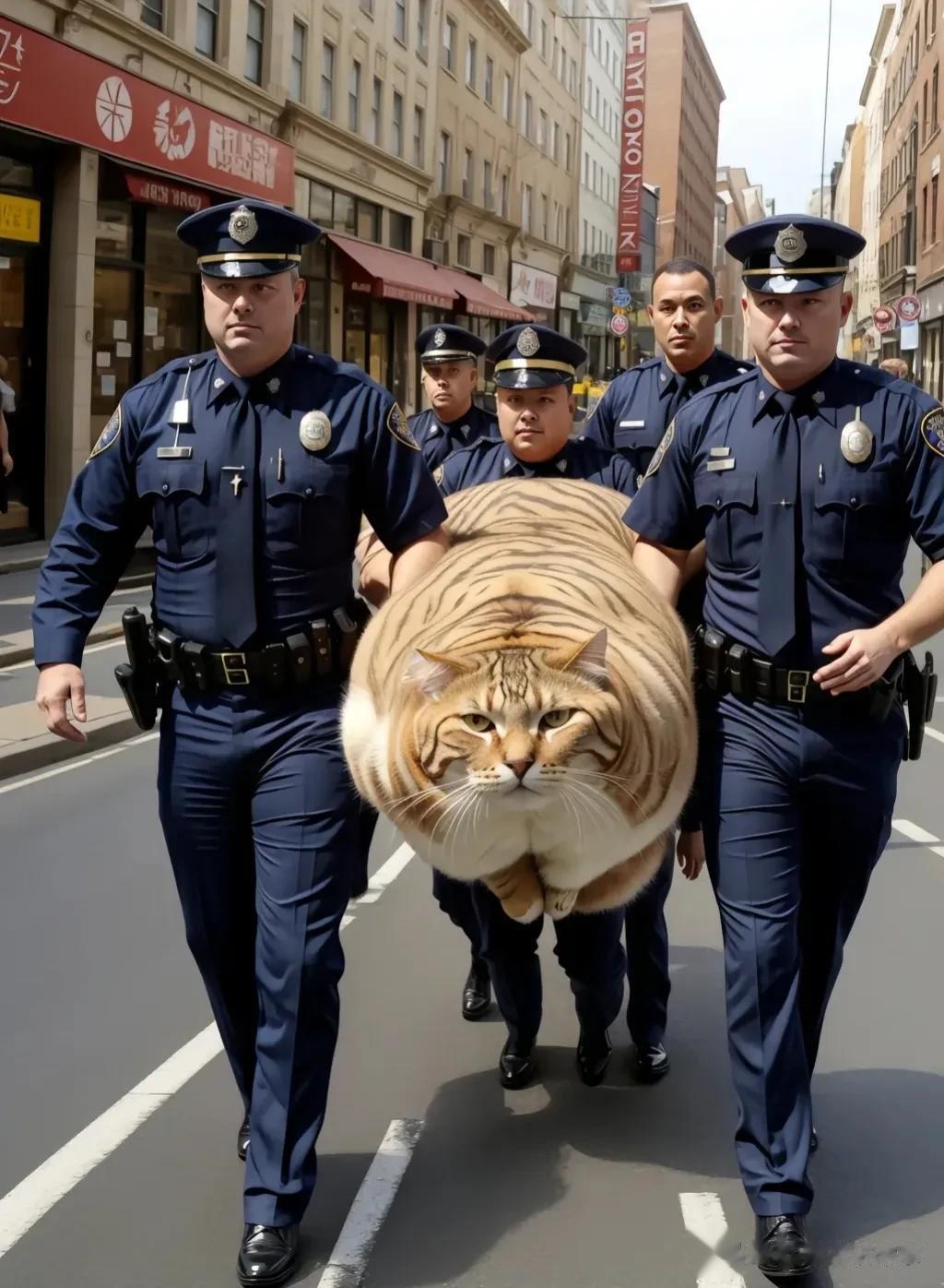 美国有一只叫胖球的流浪猫，它混迹于各大餐厅，一位老板开始看它很瘦很可怜，会给它一