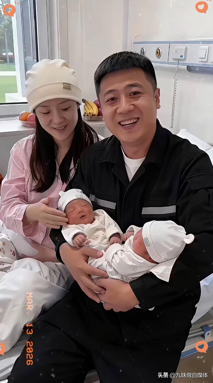 我和媳妇喜得龙凤胎。👶👨👩
我和媳妇喜得龙凤胎，路过的朋友能送个祝福吗？