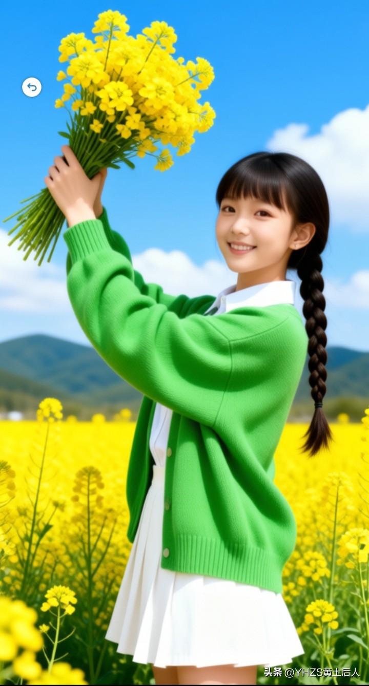 春天的田野，春光明媚，空气清新，带着孩子，去观赏山间的美景，亲身经历春天的美好，