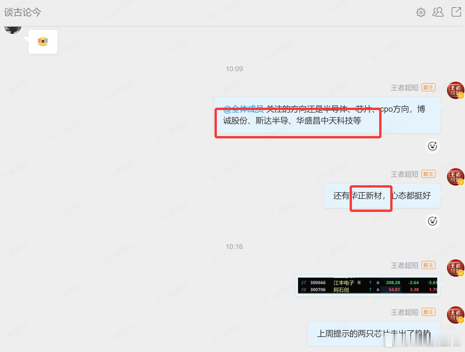 大家说，今天的芯片福利，哪一只能率先涨停！？谈古论今等你来抓牛股谈古论今