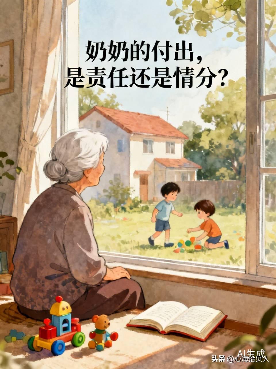放弃悠闲的退休生活，整整六年我帮儿子照看孙子。
每天早起做早饭，接送孩子上学，家