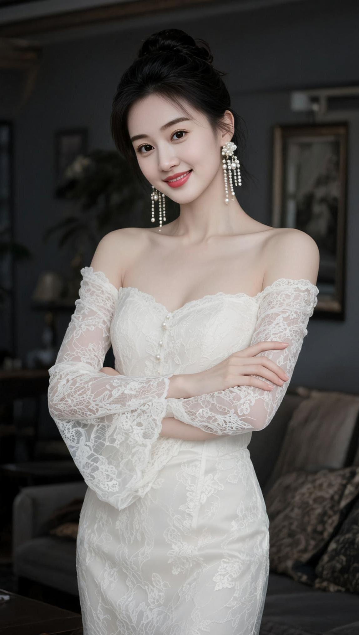 蕾丝优雅写真 抖音ai创作