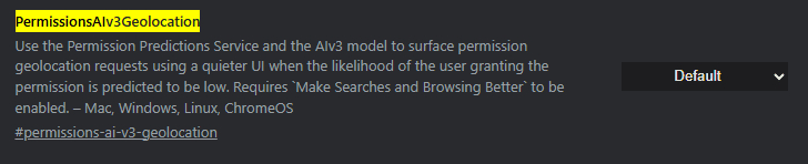 【谷歌 Chrome 浏览器新特性：AIv3 模型 AI 优化地理位置权限请求】