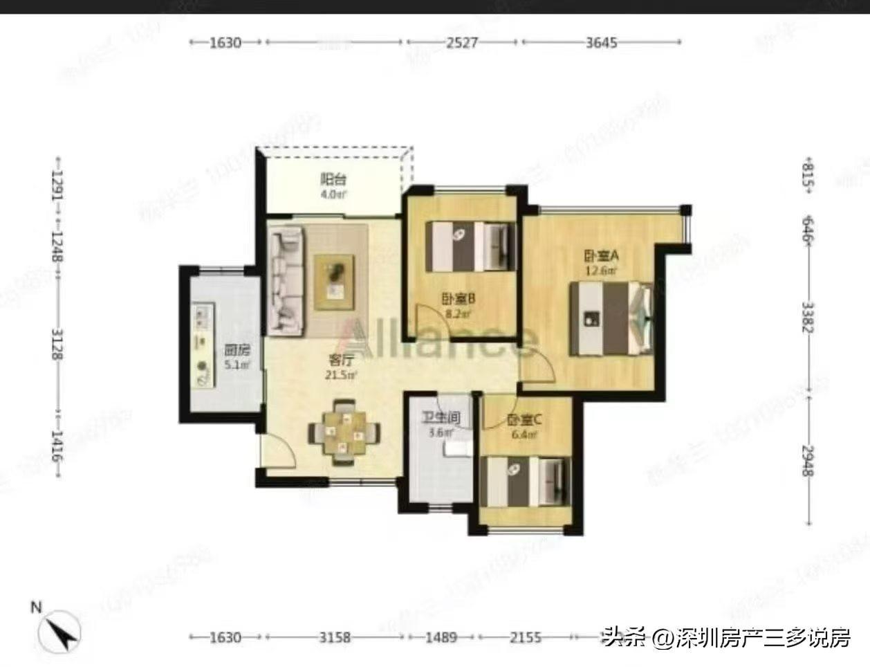 超级笋盘来袭～乐城2期
仅268万即可拥有3房，仅此一套，急售！全新装修，全屋配