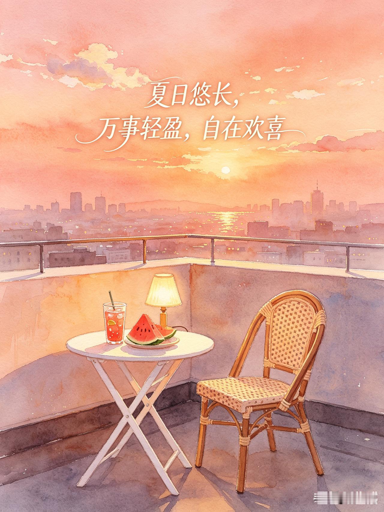 简短氛围感
 

蝉鸣盛夏，晚风温柔
西瓜汽水，落日悠长
认真记录夏日每一帧美好