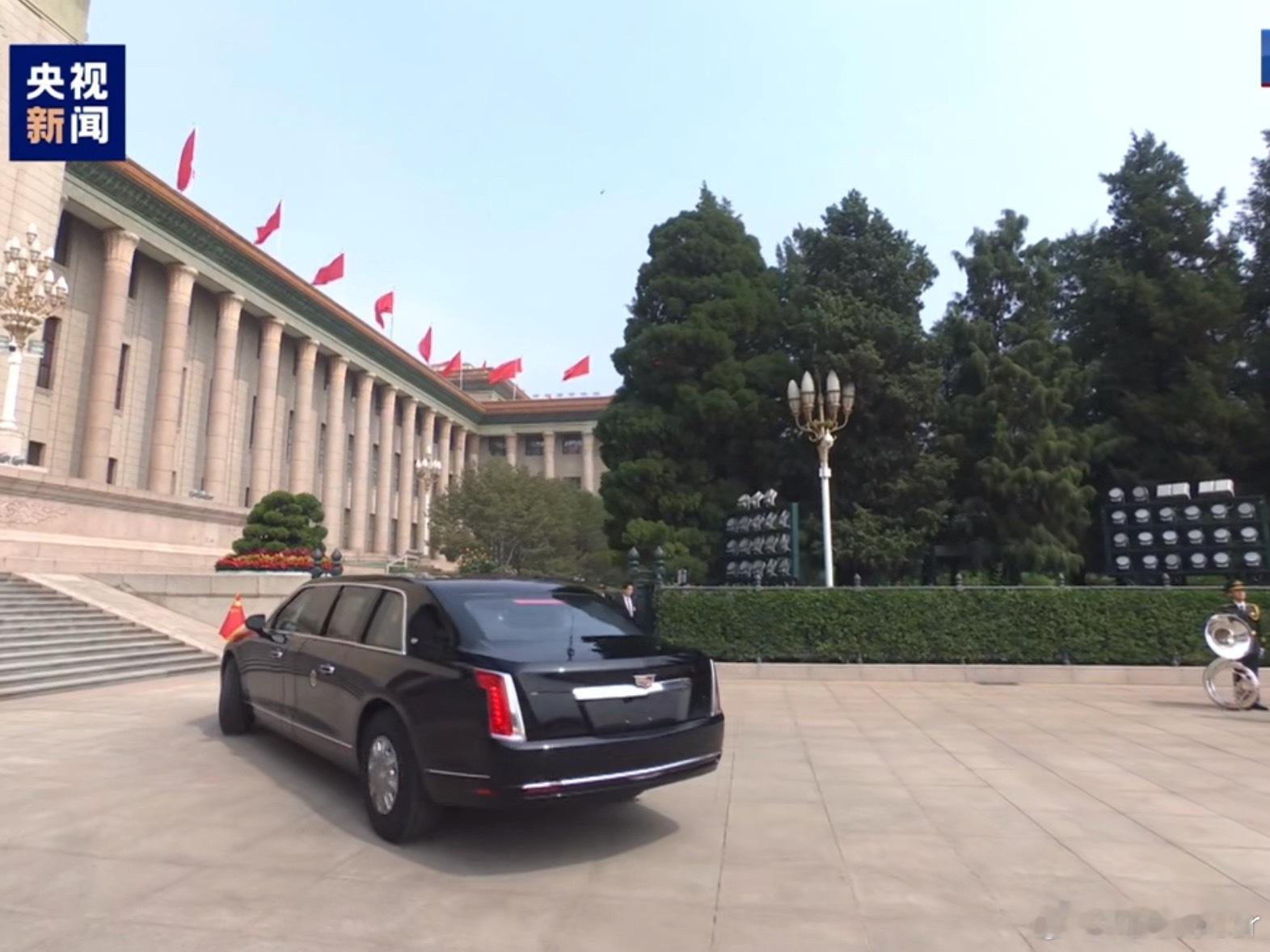 特朗普的座驾谁认识？答案在评论特朗普访华欢迎仪式
