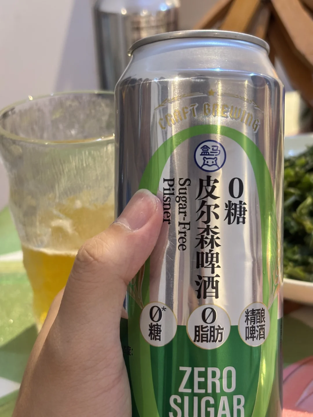盒马这个0糖皮尔森我直接给个夯！5度的酒精度，原麦浓度12.0，甚至钠...