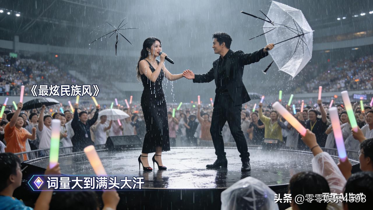 3 月 29 日厦门暴雨倾盆，凤凰传奇的演唱会却成了雨中狂欢的海洋。暴雨中，玲花
