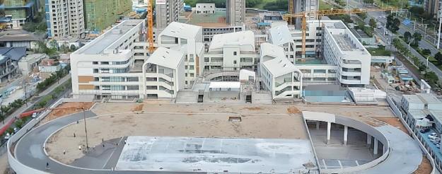 【南岛九年制学校预计年底建成】近日，厦门市重点民生工程——马銮湾新城南岛九年制学
