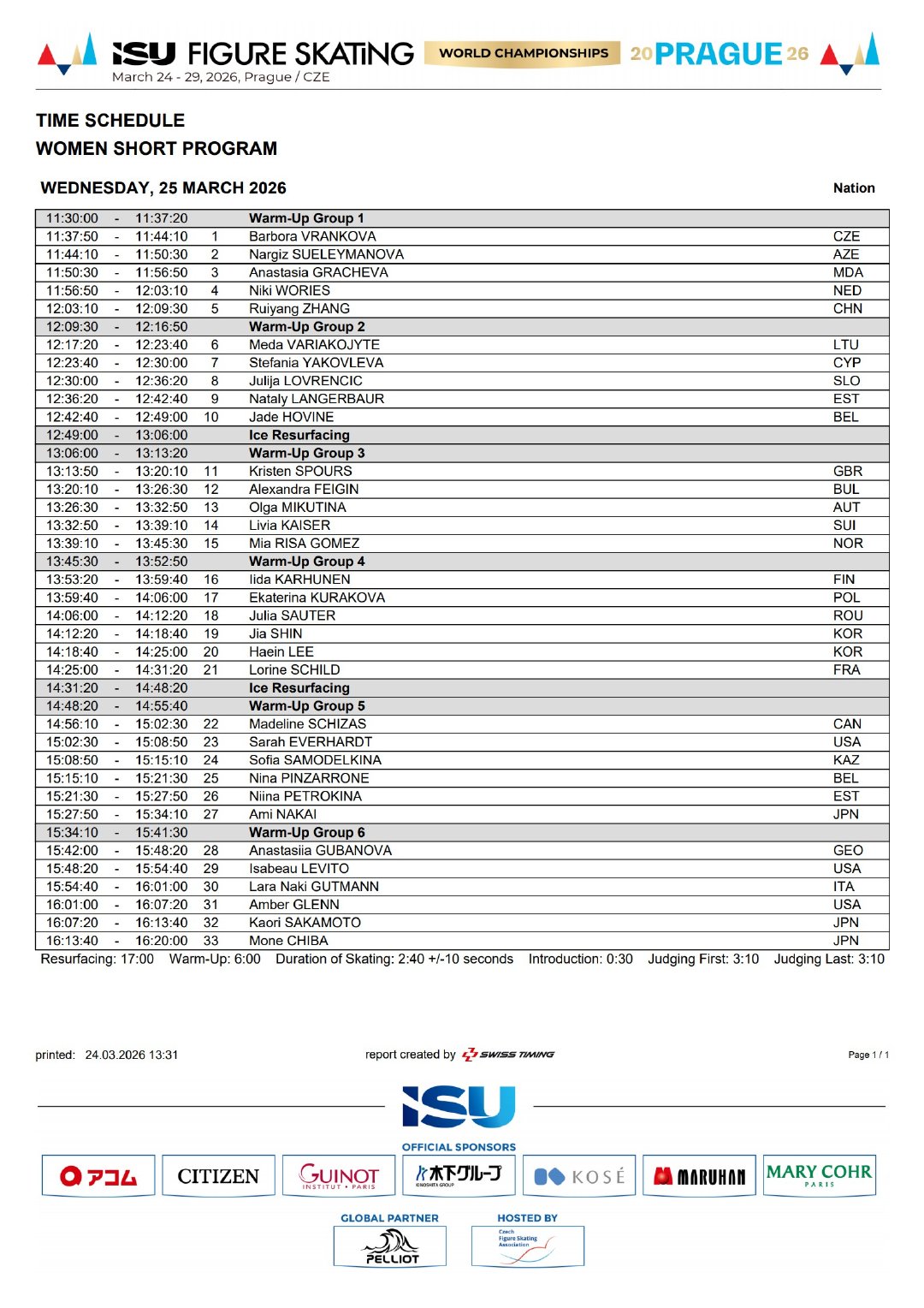 花滑世锦赛张瑞阳第5位登场2026年世界花样滑冰锦标赛今晚开幕，中国选手张瑞阳将