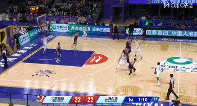 相当于外援！CBA常规赛，上海力克北控，张镇麟28分+3板+4助+1帽+1断，三