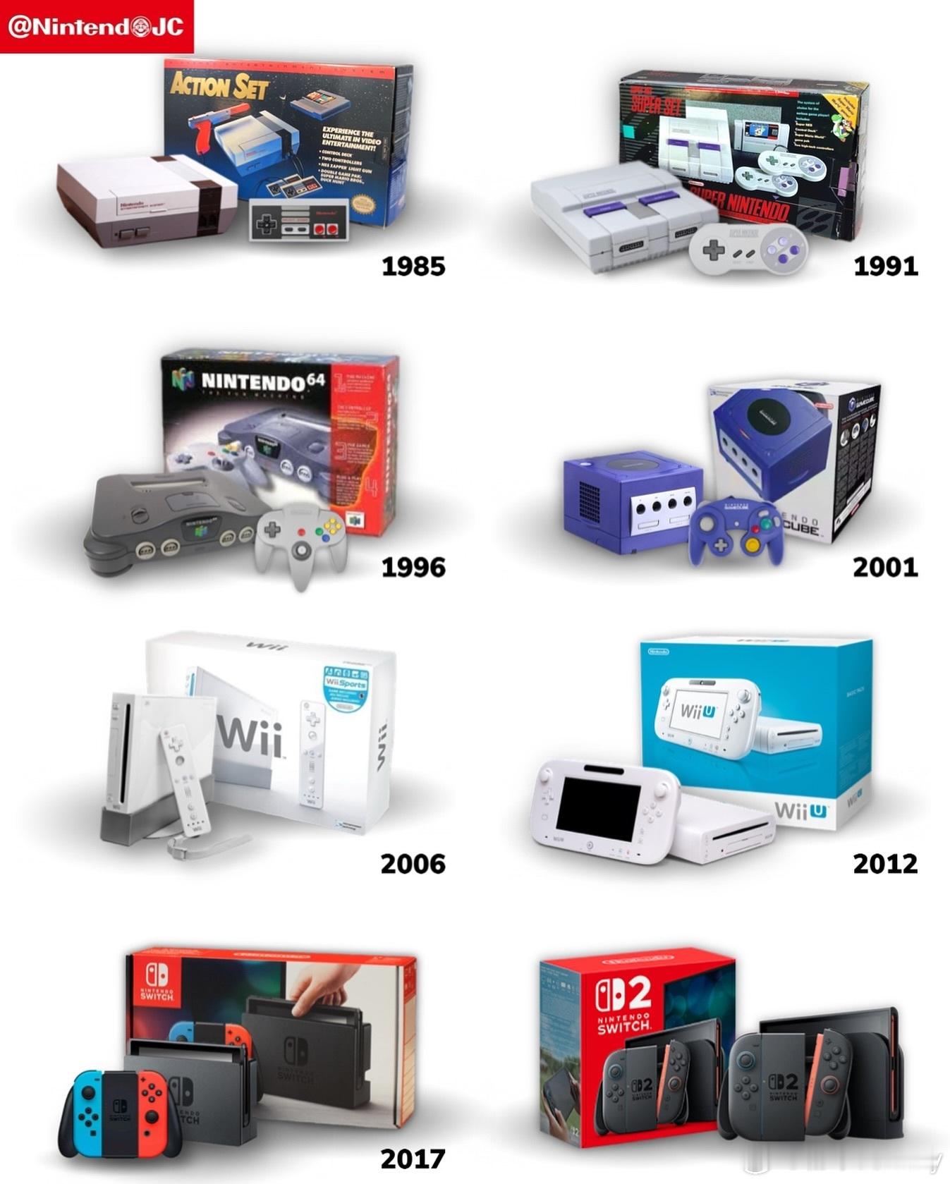 任天堂产品线，说实话我对N64最印象深刻 ​​​