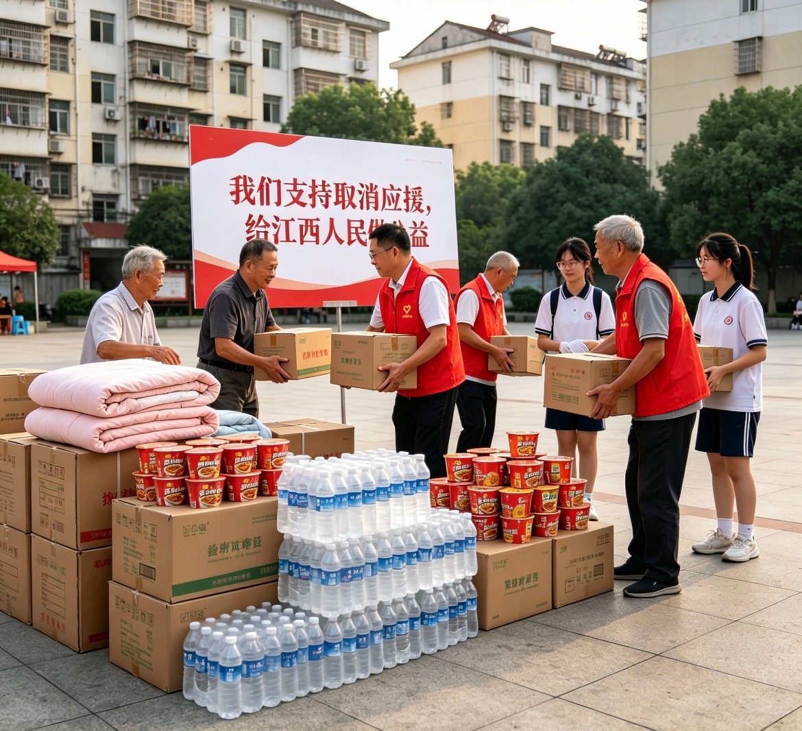 我们支持取消应援，改成给江西人民做公益
