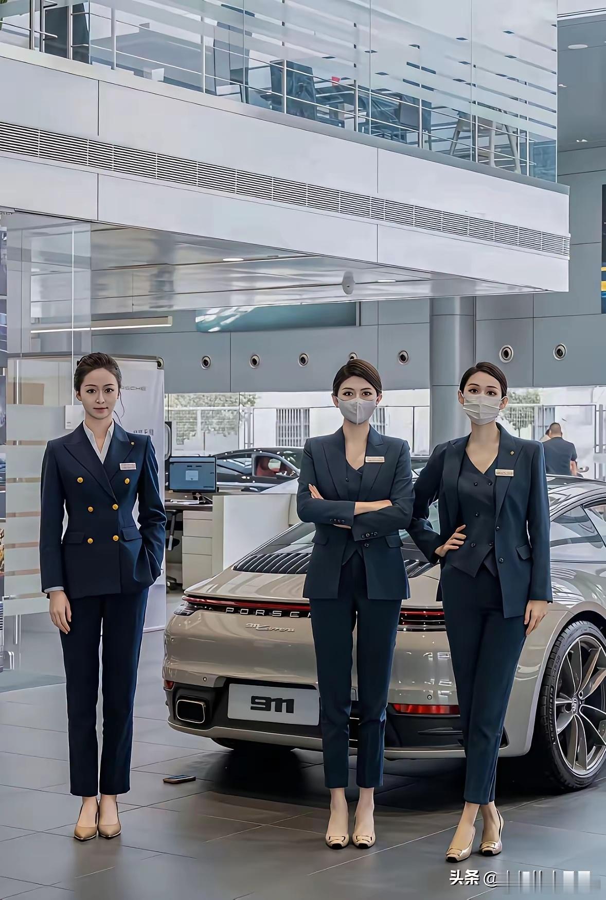 卖保时捷的美女们集体去卖华为打造的尊界S800了，国产高端汽车看来要真正崛起！ 