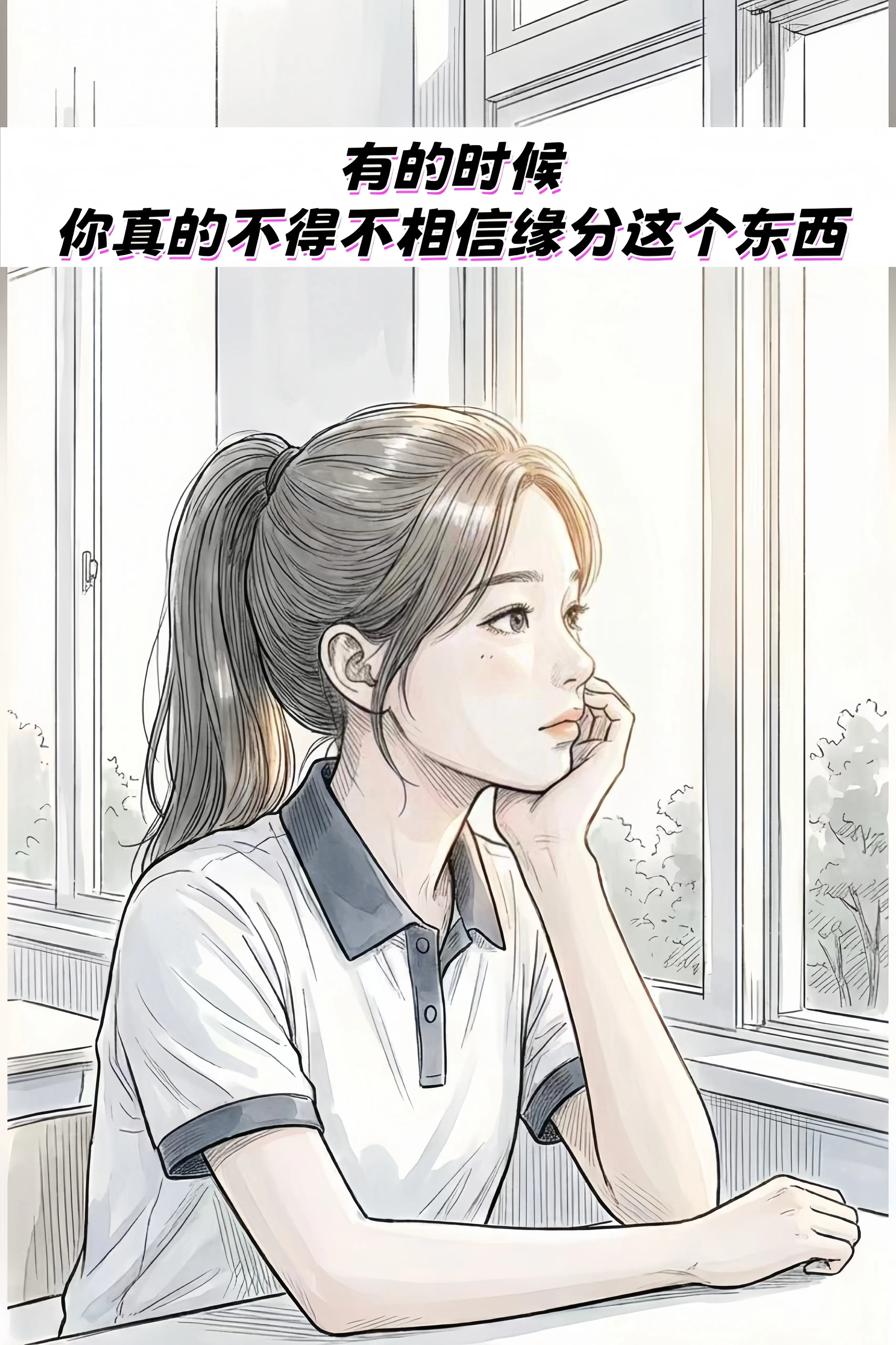 缘分是个圆，是缘总会圆。