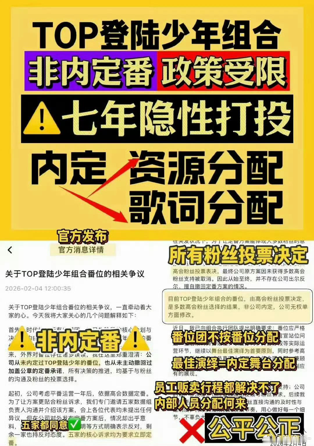 只知道从打投开始朱志鑫八年一番，每一次氪金都是第一名，一个打投团不按番位按什么？