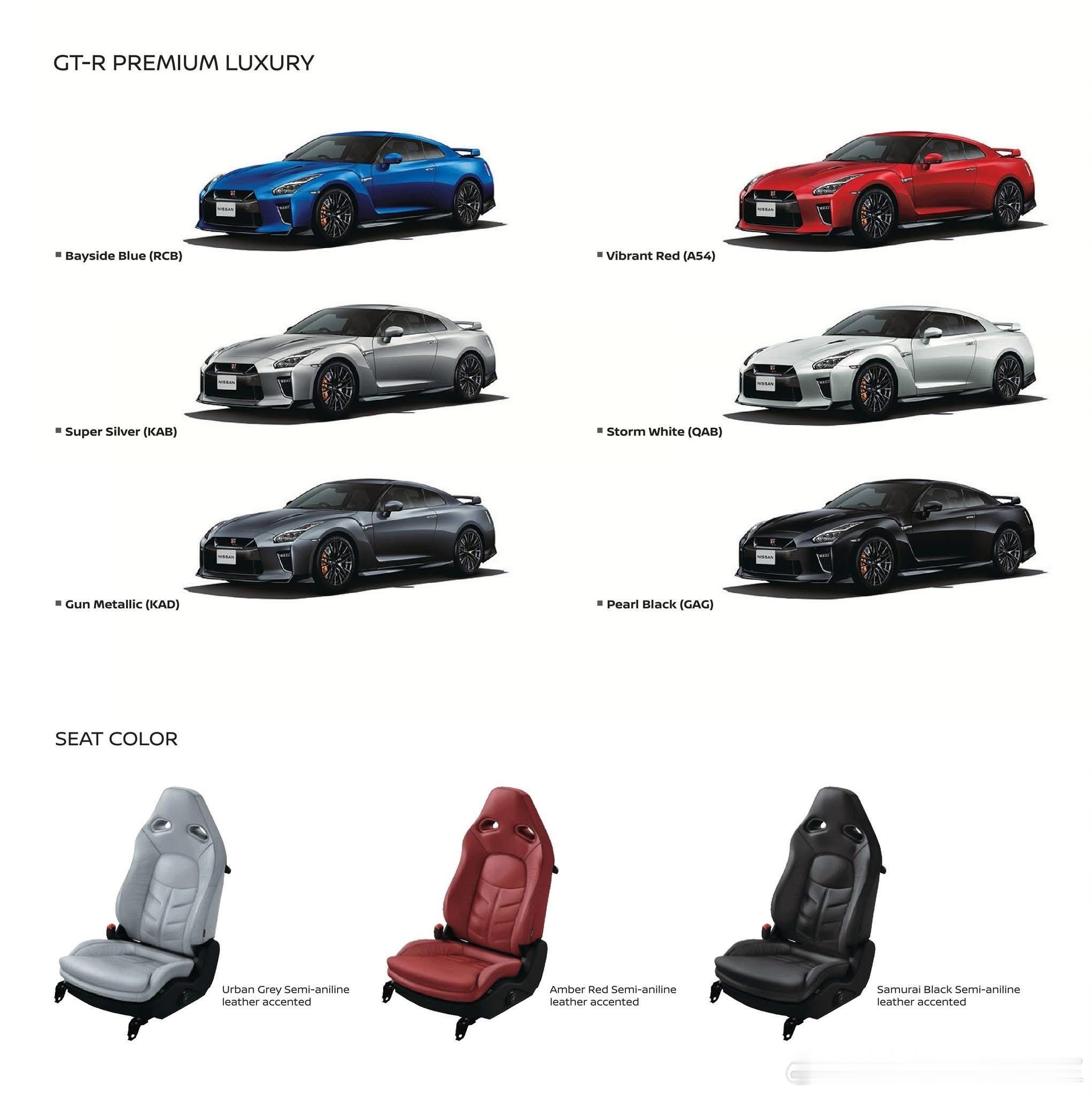 日产GTR，停产前的最后车型目录，日产GT-R（R35）停产时间线• 2024年